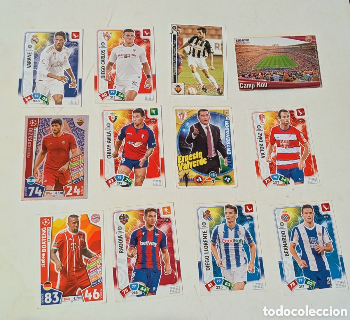 Cromos de f&uacute;tbol: Cromos F&uacute;tbol Adrenalyn XL. Topps, Camp Nou. Panini. Mumdicromo