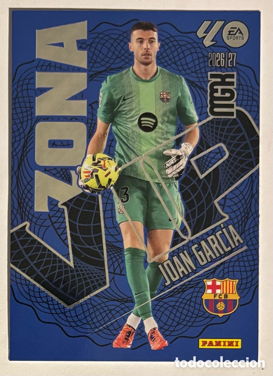 Cromos de f&uacute;tbol: JOAN GARC&Iacute;A (FC BARCELONA). CARTA ZONA VIP MEGACRACKS MGK 2026/27. #399.