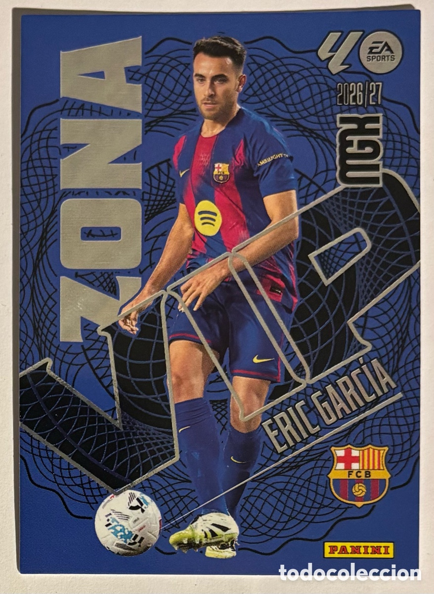Cromos de f&uacute;tbol: ERIC GARC&Iacute;A (FC BARCELONA). CARTA ZONA VIP MEGACRACKS MGK 2026/27. #393.