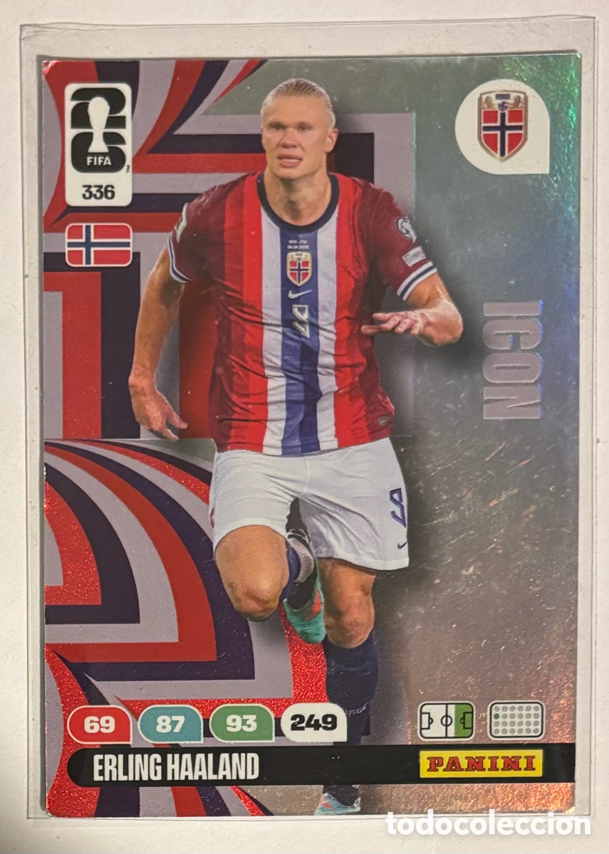 Cromos de f&uacute;tbol: ERLING HAALAND (NORUEGA). CARTA ICON PANINI ANDRENALYN FIFA WORLD CUP 2026. #336