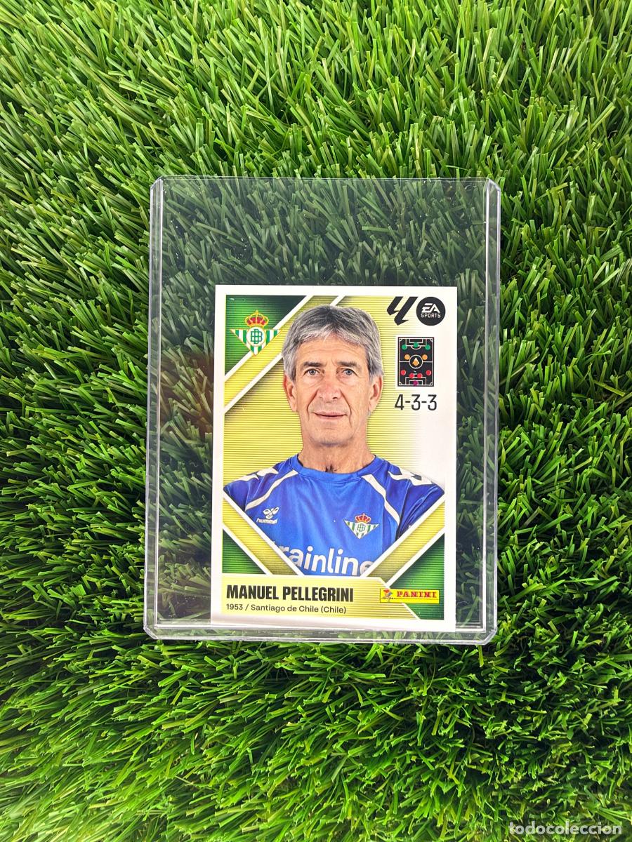 Cromos de f&uacute;tbol: N&ordm; 2 Manuel Pellegrini Entrenador Real Betis Liga Este 26 27