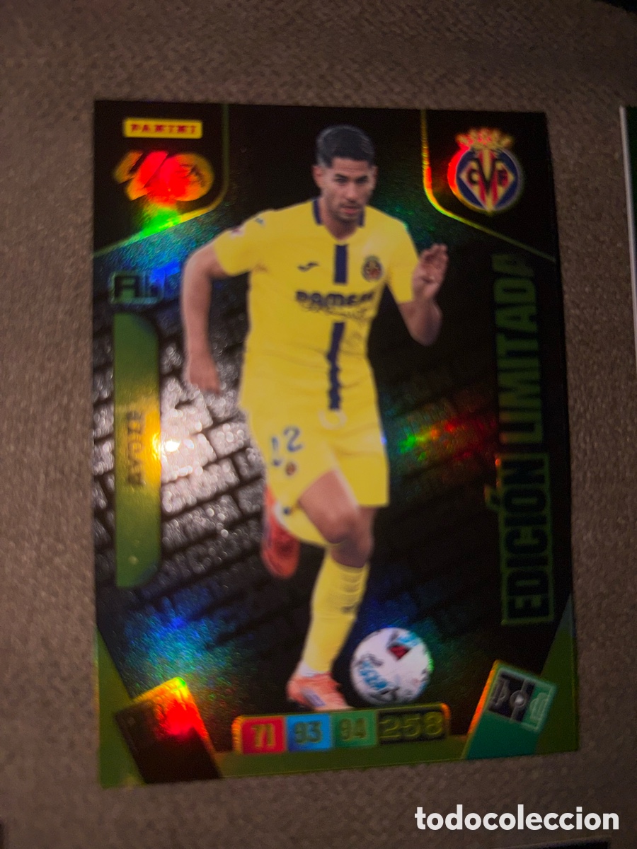 Cromos de f&uacute;tbol: Ayoze Edici&oacute;n Limitada Villarreal CF Adrenalyn XL 25 26