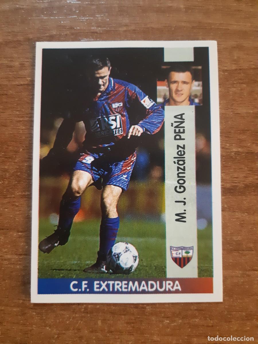 Cromos de f&uacute;tbol: N&deg;347 BAJA PE&Ntilde;A EXTREMADURA LIGA 96-97 PANINI. NUNCA PEGADO, SIN PEGAR