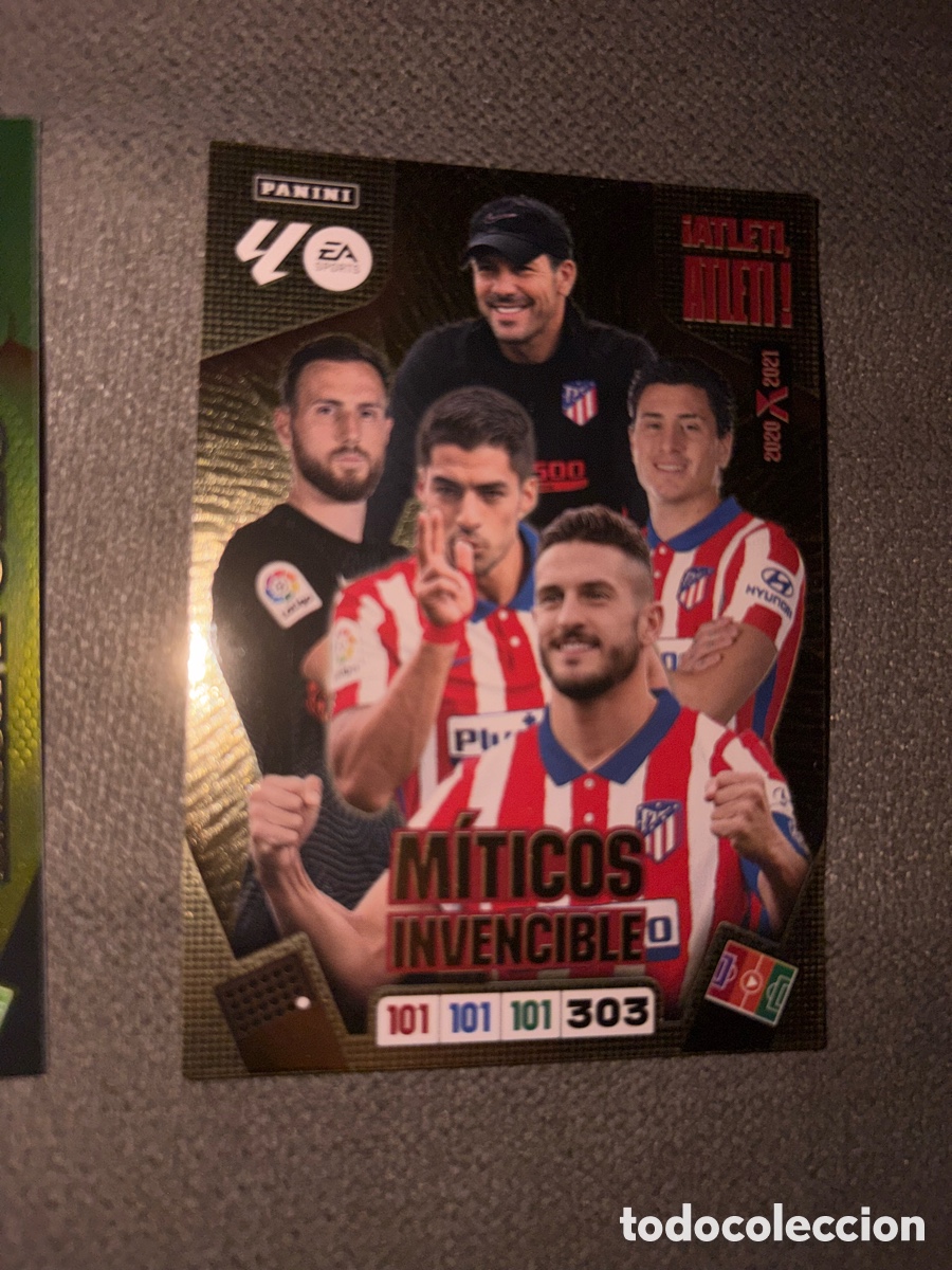 Cromos de f&uacute;tbol: miticos invencible atletico madrid atleti adrenalyn xl liga 2025/2026 25 26 panini