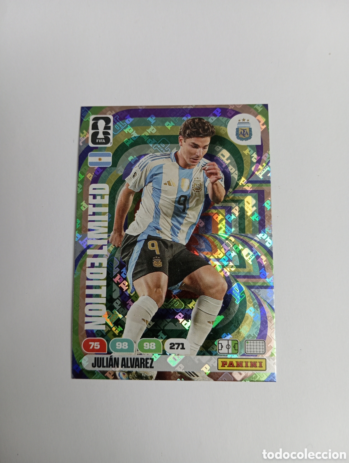 Cromos de f&uacute;tbol: JULI&Aacute;N &Aacute;LVAREZ EDICION LIMITADA ADRENALYN XL MUNDIAL FIFA WORLD CUP 2026 PANINI