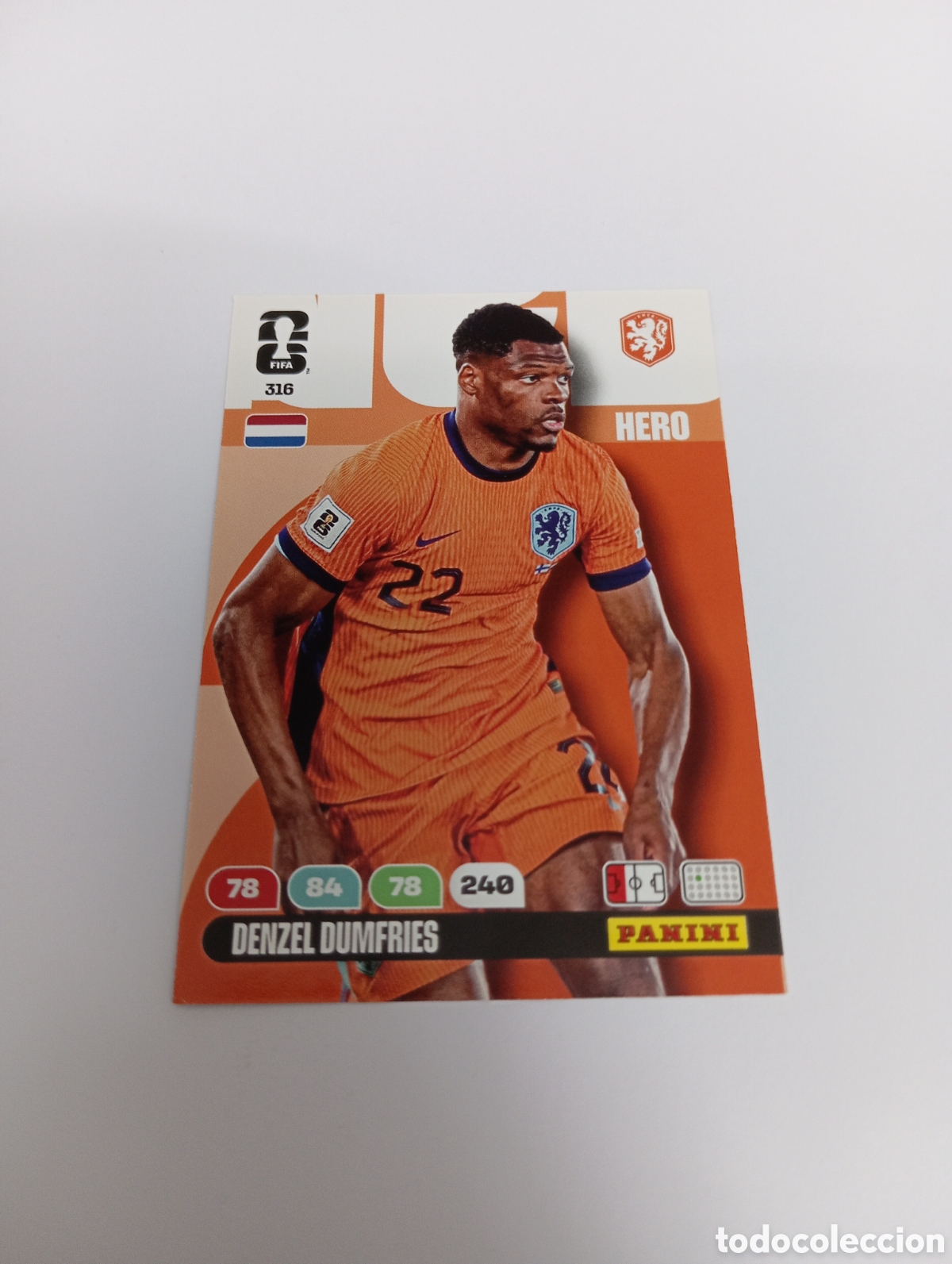 Cromos de f&uacute;tbol: DENZEL DUMFRIES 316 ADRENALYN XL MUNDIAL 2026