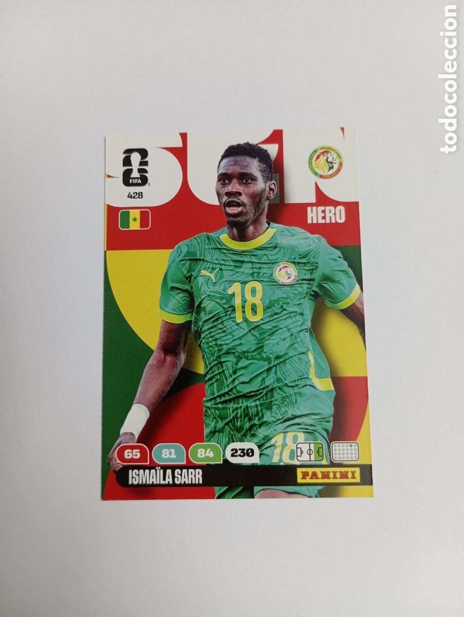 Cromos de f&uacute;tbol: ISMAILA SARR 428 ADRENALYN XL MUNDIAL 2026