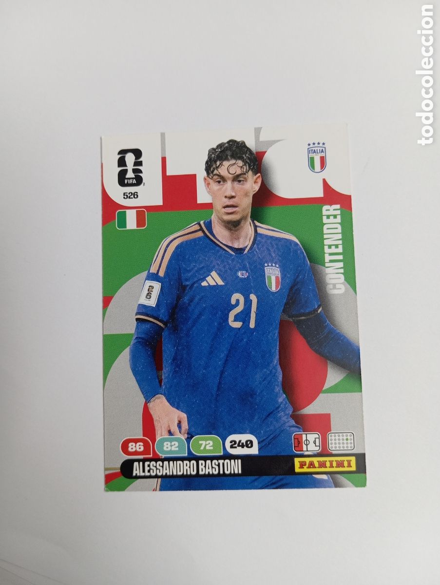 Cromos de f&uacute;tbol: ALESSANDRO BASTONI 526 ADRENALYN XL MUNDIAL 2026
