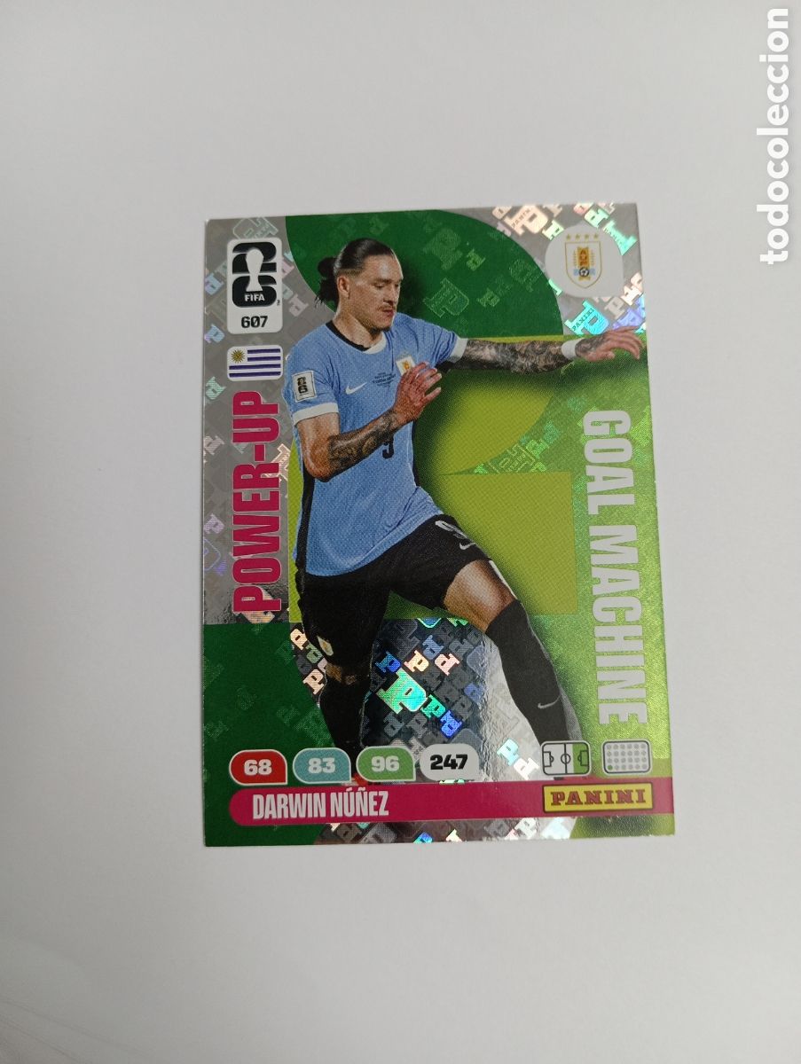 Cromos de f&uacute;tbol: DARWIN N&Uacute;&Ntilde;EZ 607 POWER - UP ADRENALYN XL MUNDIAL 2026
