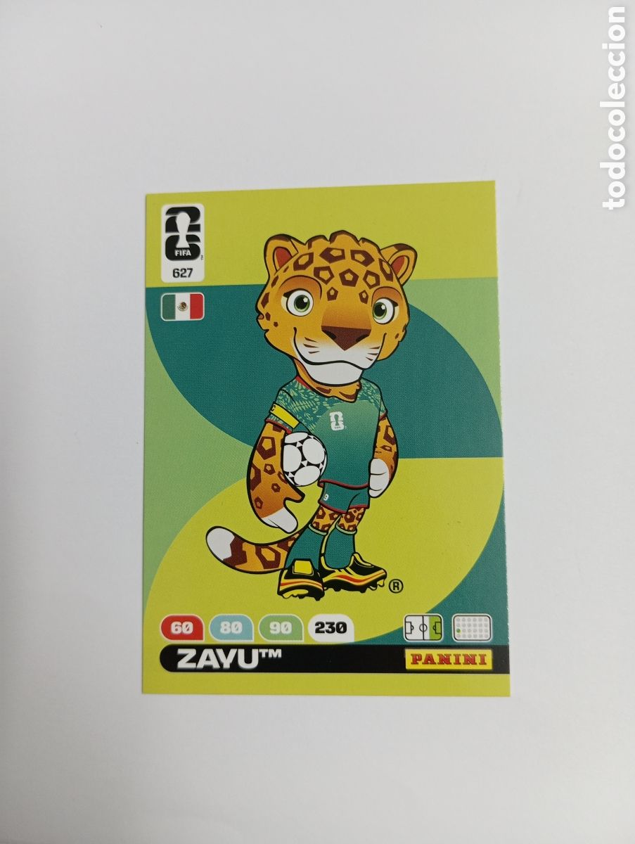 Cromos de f&uacute;tbol: MASCOTA ZAYU 627 M&Eacute;XICO ADRENALYN MUNDIAL 2026