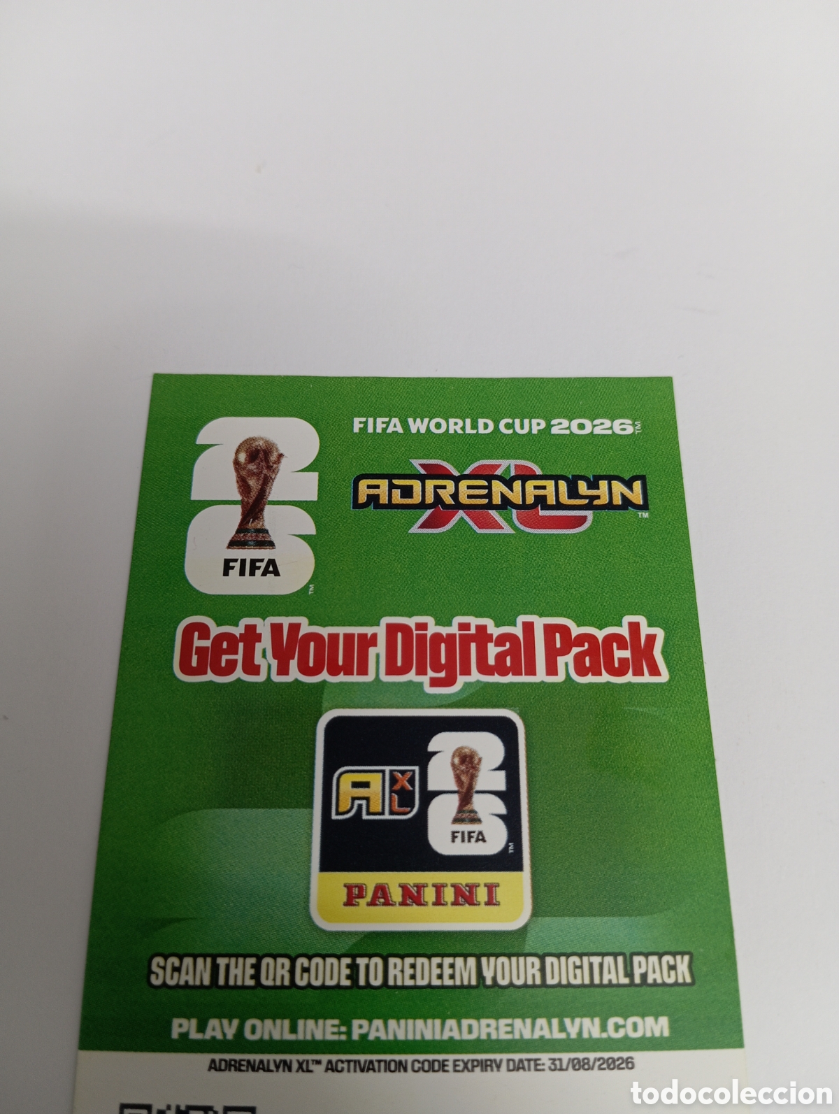 Cromos de f&uacute;tbol: DIGITAL PACK CODIGO ADRENALYN XL FIFA WORLD CUP MUNDIAL 2026