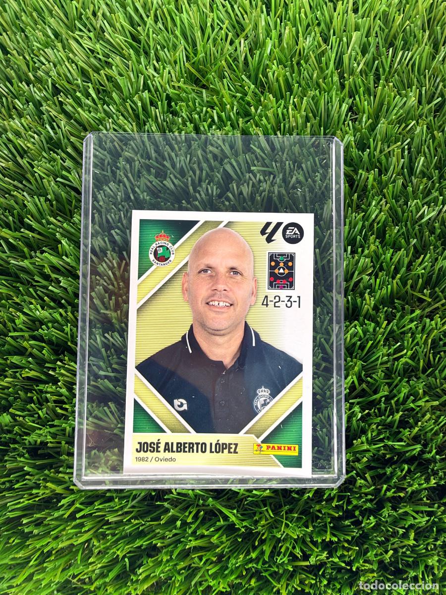 Cromos de f&uacute;tbol: N&ordm; 2 Jos&eacute; Alberto L&oacute;pez Entrenador R Racing C Liga Este 26 27