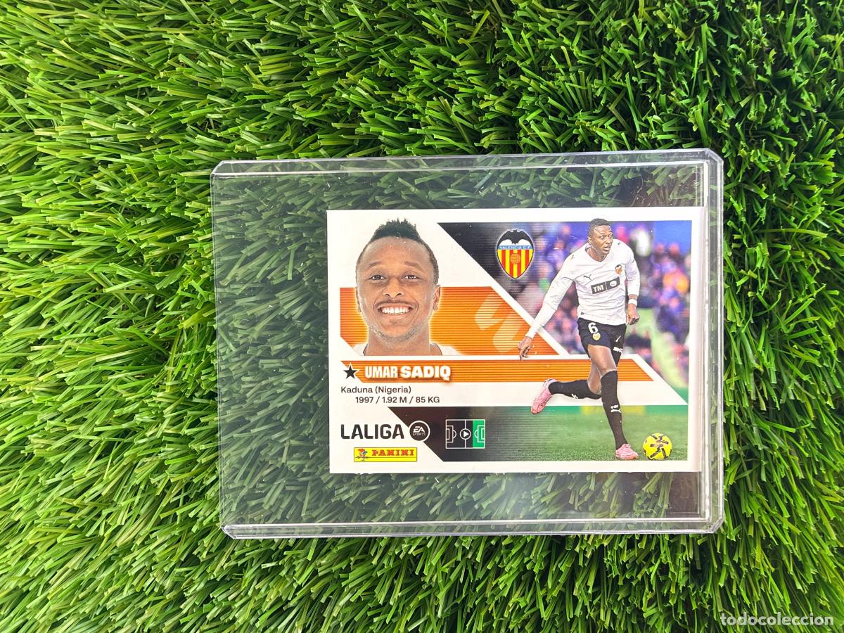 Cromos de f&uacute;tbol: N&ordm; 20A Sadiq Valencia CF Liga Este 26 27