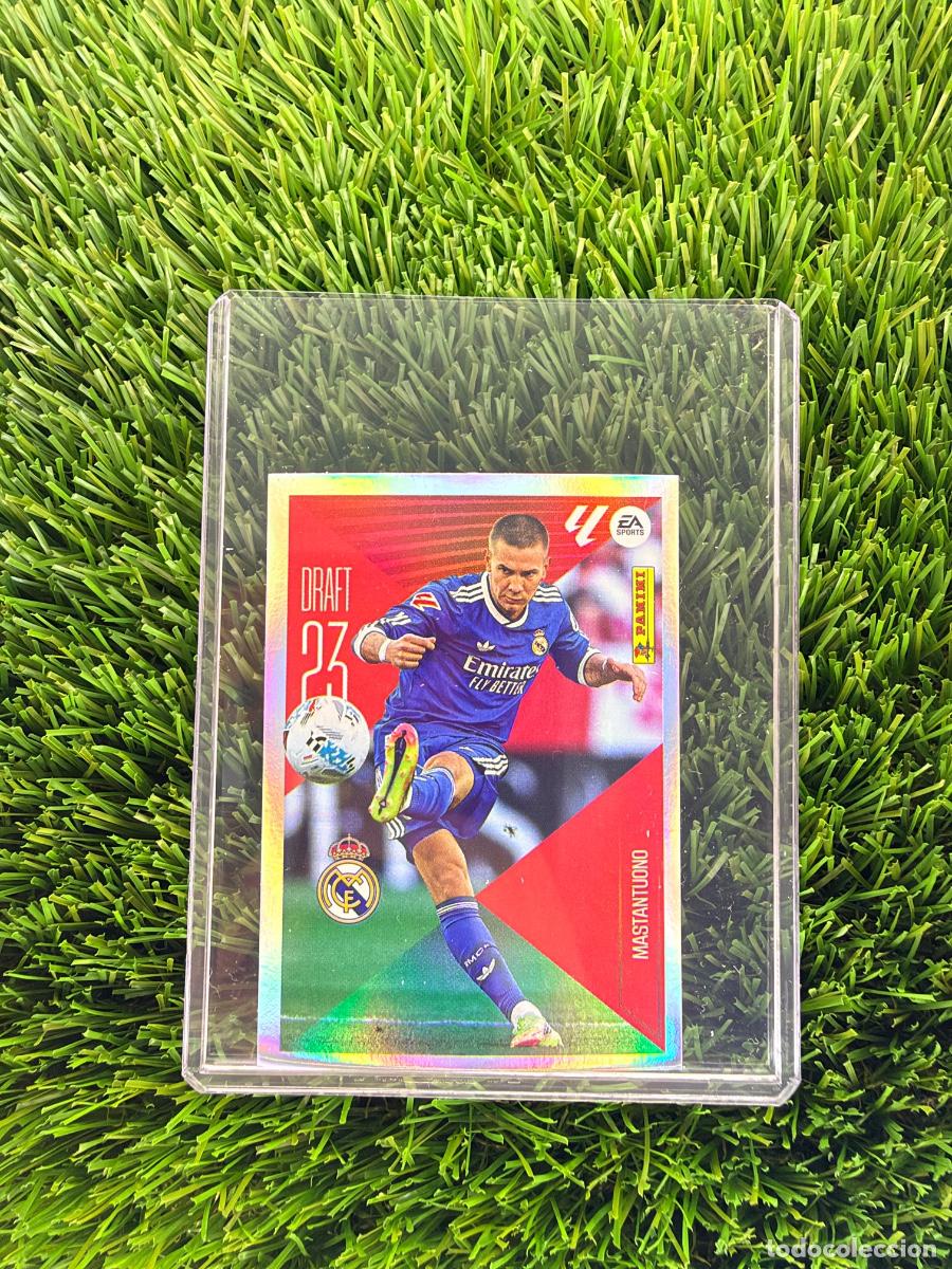 Cromos de f&uacute;tbol: N&ordm; 16 Mastantuono Draft 23 Real Madrid CF Liga Este 26 27