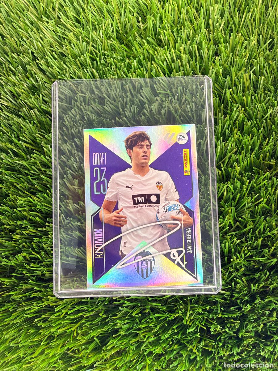 Cromos de f&uacute;tbol: N&ordm; K12 Javi Guerra Draft 23 Kromix Valencia CF Liga Este 26 27