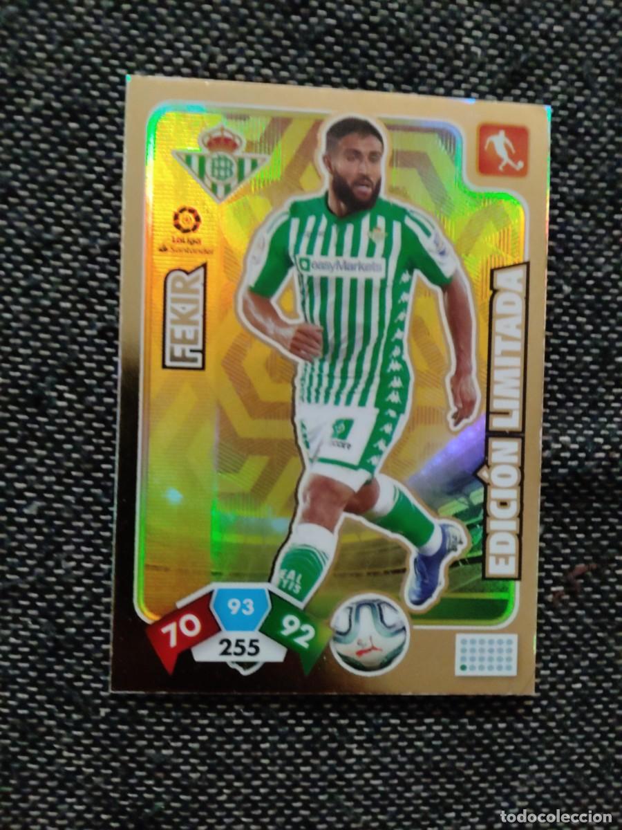 Cromos de f&uacute;tbol: Fekir edici&oacute;n limitada Betis Adrenalyn 2019-20