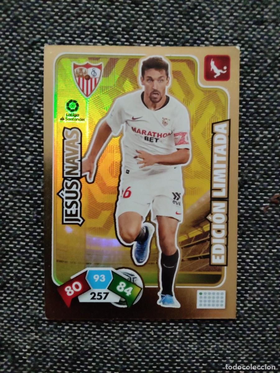 Cromos de f&uacute;tbol: Jes&uacute;s Navas edici&oacute;n limitada Sevilla Adrenalyn 2019-20