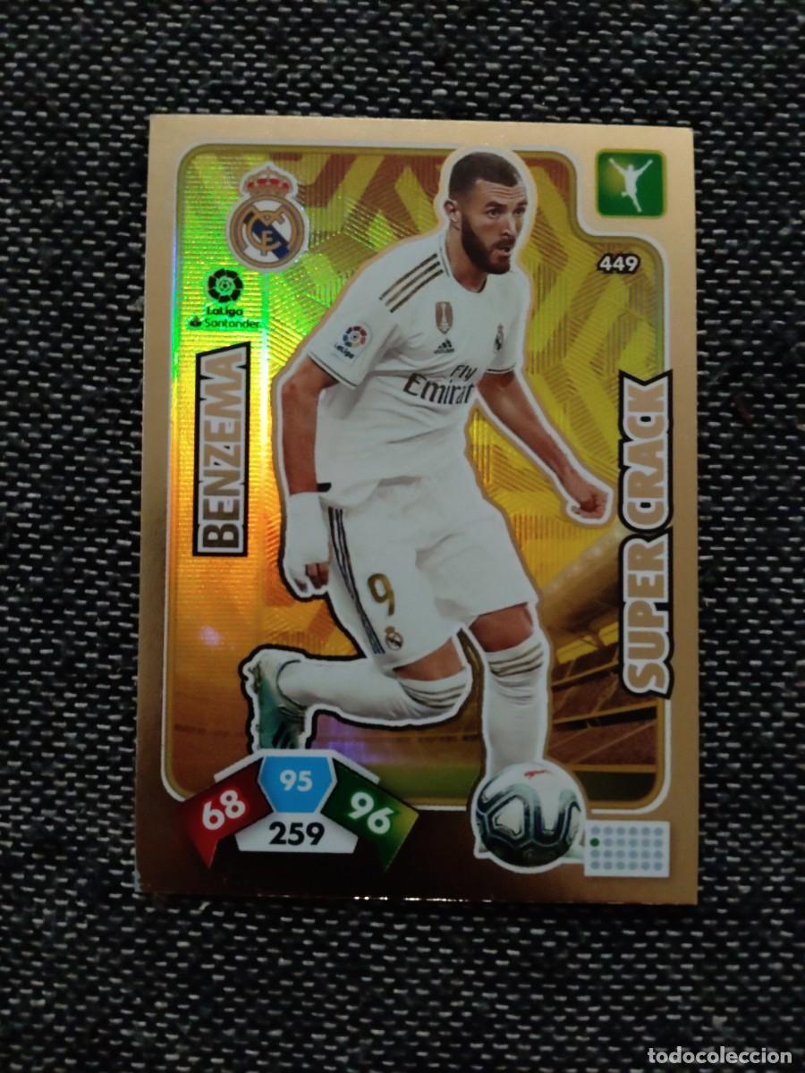 Cromos de f&uacute;tbol: 449 Benzema super crack real Madrid Adrenalyn 2019-20