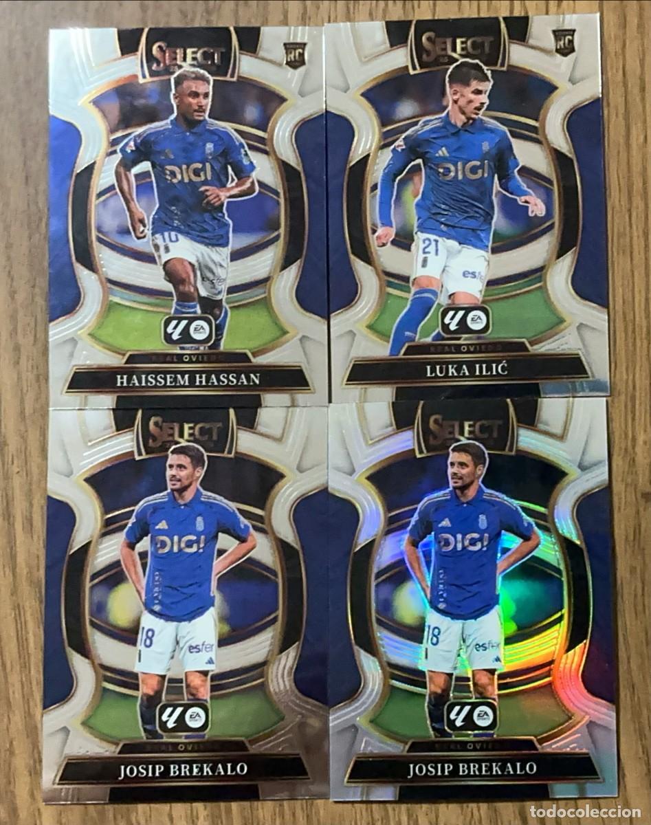 Cromos de f&uacute;tbol: Lote 4 Cartas Oviedo Panini Select LaLiga 2025 2026