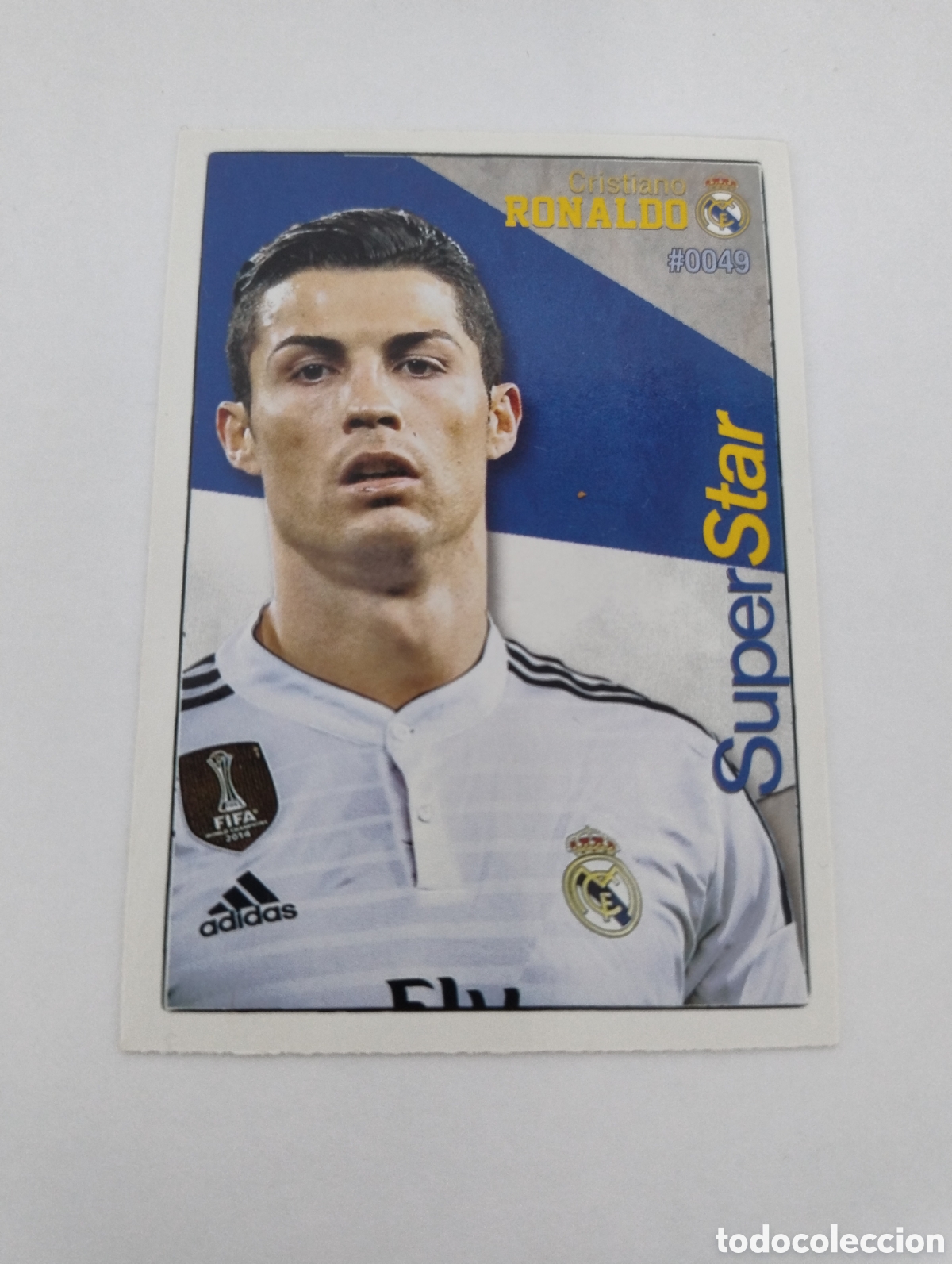 Cromos de f&uacute;tbol: 49 - Cristiano Ronaldo - Real Madrid - Mundicromo Liga 2016 SuperStar