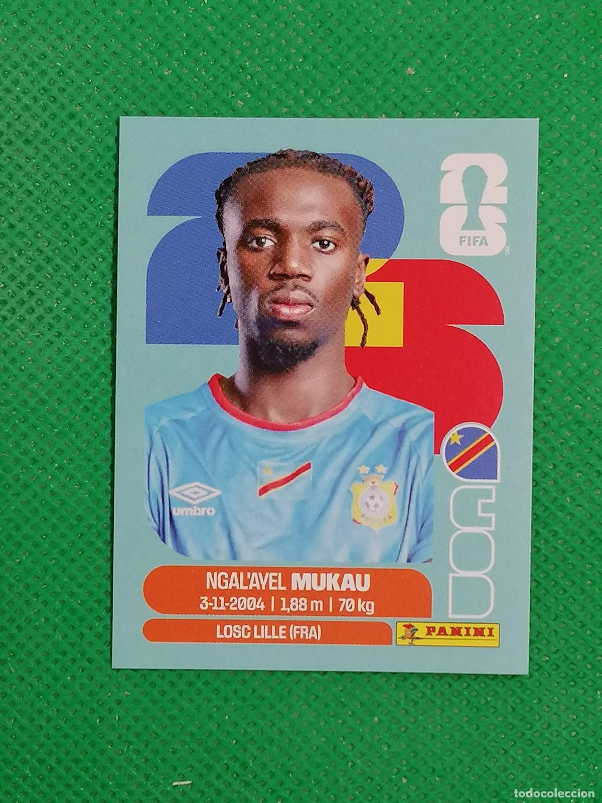 Cromos de f&uacute;tbol: COD 9 COD9 NGAL&acute;AVEL MUKAU REPUBLICA CONGO ⚽ PANINI FIFA MUNDIAL WORLD CUP 26 2026 STICKER ⚽