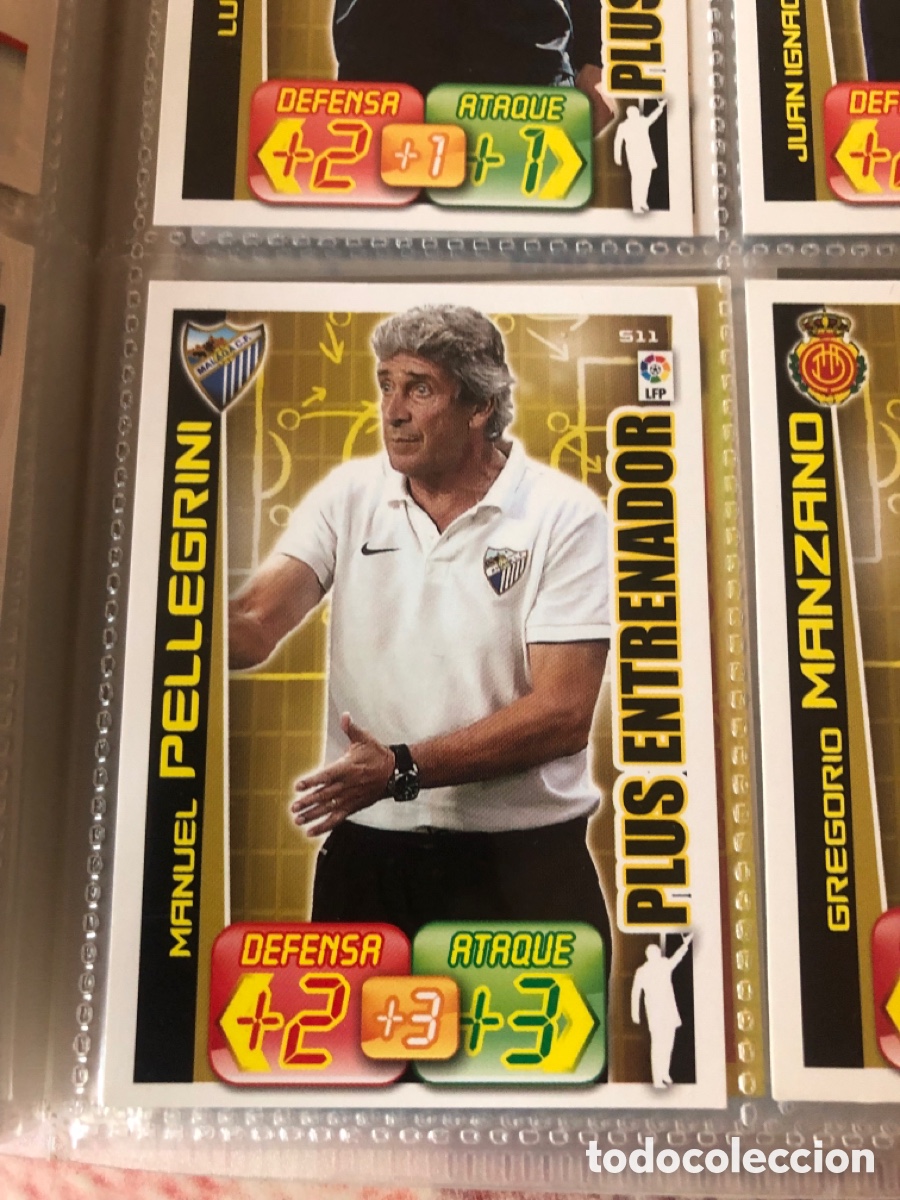 Cromos de f&uacute;tbol: Adrenalyn 2012 2012 plus entrenador Manuel pellegrini 511 malaga