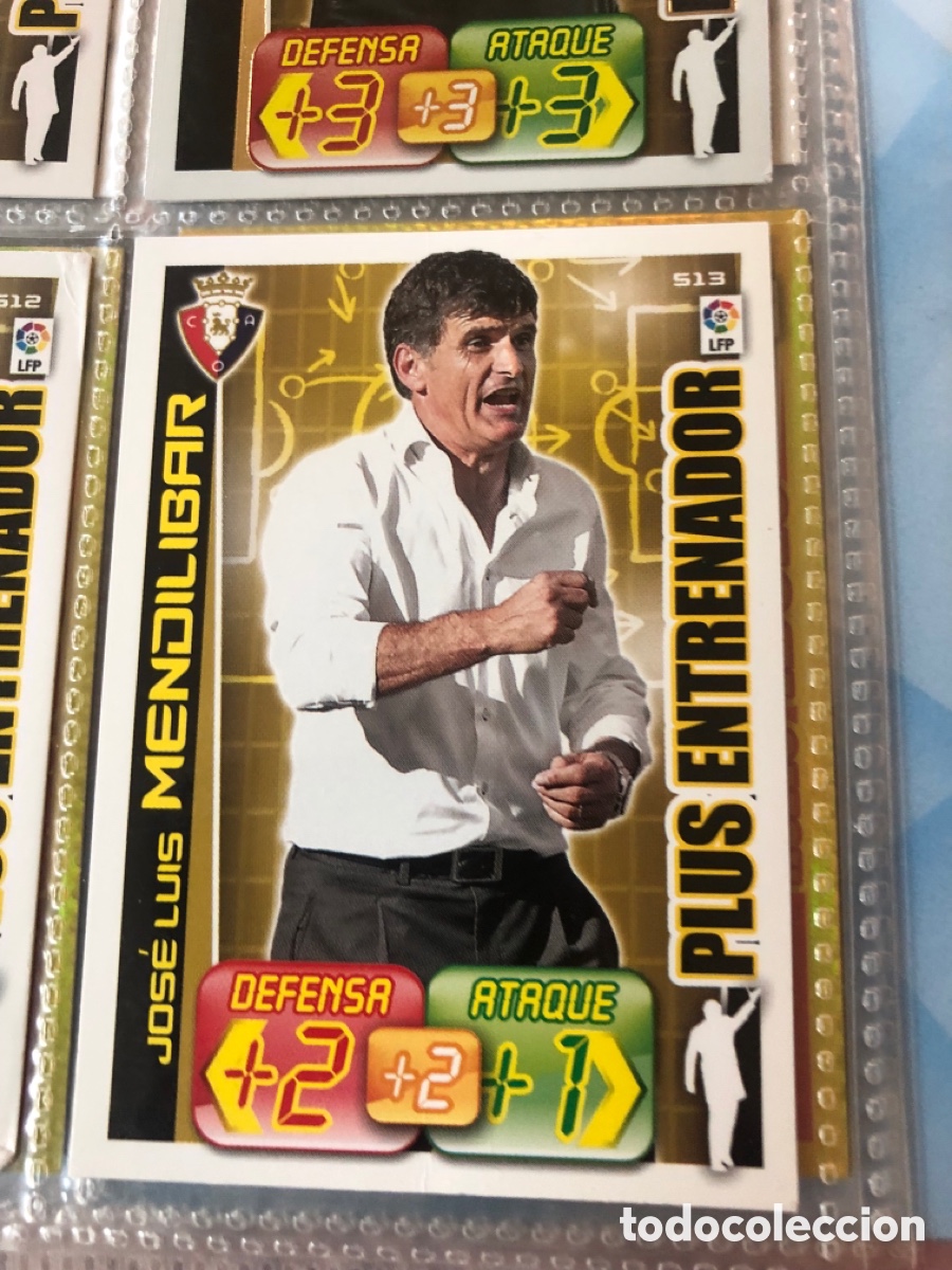 Cromos de f&uacute;tbol: Adrenalyn 2012 2012 plus entrenador Jose Luis mendilbar 513 Osasuna