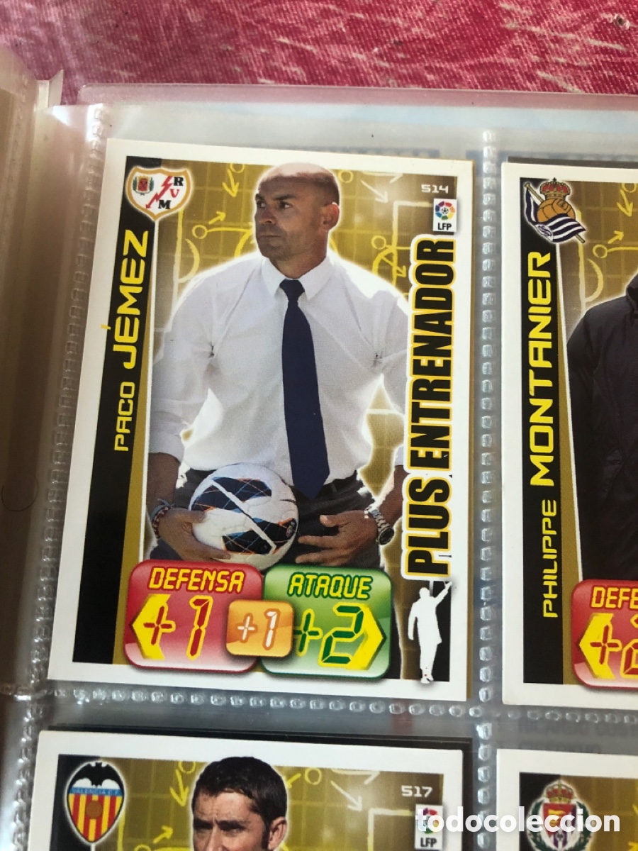 Cromos de f&uacute;tbol: Adrenalyn 2012 2012 plus entrenador paco jemez 514 rayo vallecano