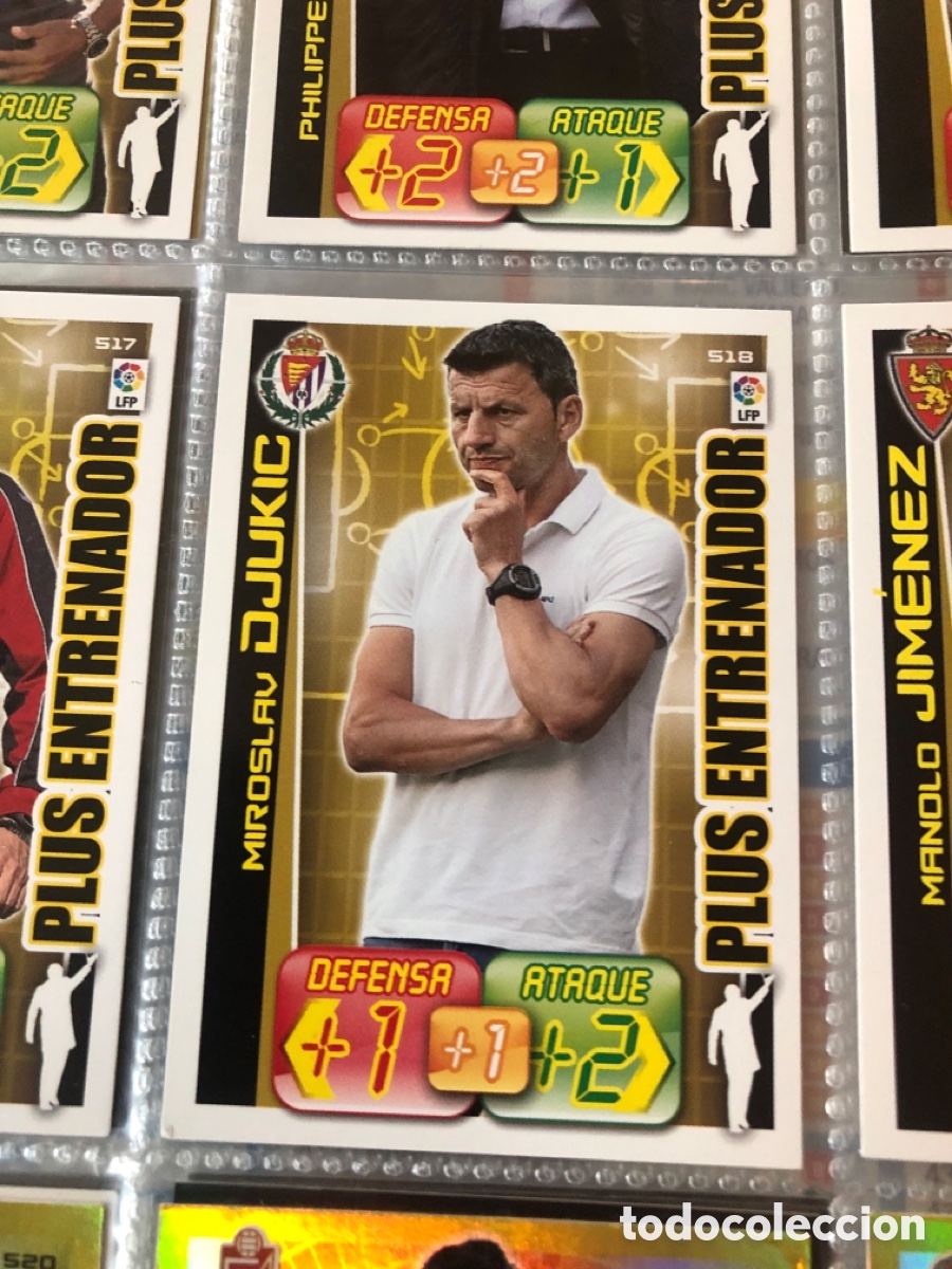 Cromos de f&uacute;tbol: Adrenalyn 2012 2012 plus entrenador miroslav djukic 518 Valladolid