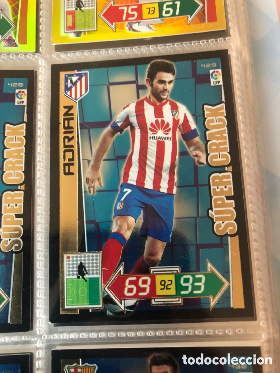 Cromos de f&uacute;tbol: Adrenalyn 2012 2013 s&uacute;per crack Adri&aacute;n 429 at Madrid