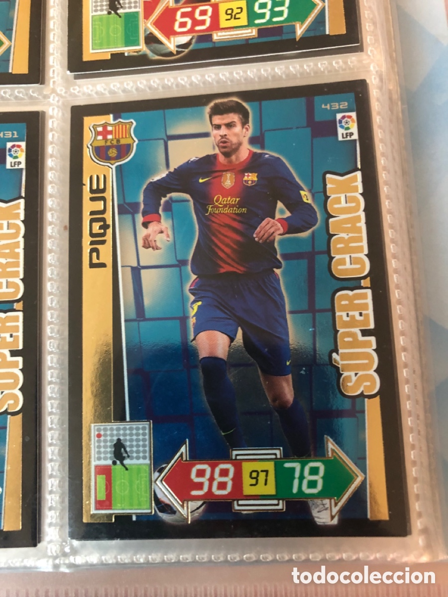 Cromos de f&uacute;tbol: Adrenalyn 2012 2013 s&uacute;per crack piqu&eacute; 532 Barcelona