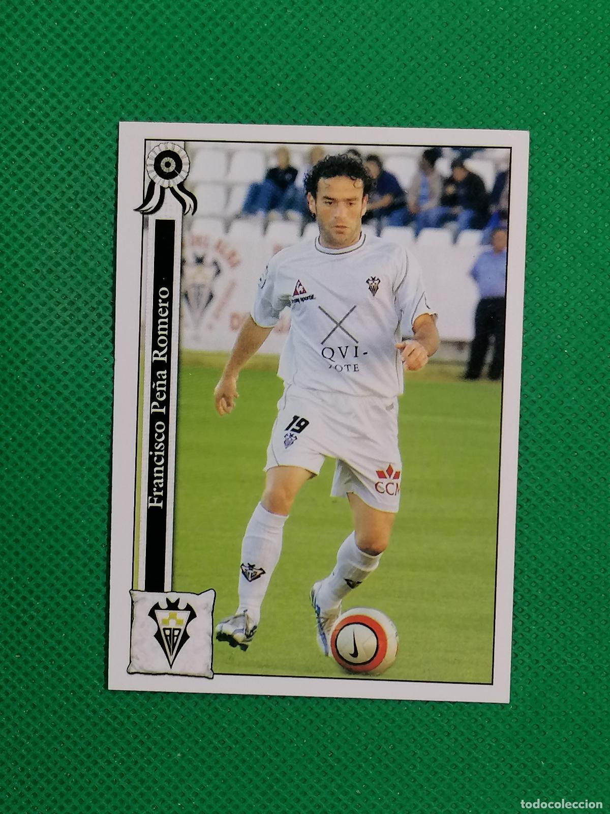 Cromos de f&uacute;tbol: 708 PACO PE&Ntilde;A ALBACETE ⚽ MUNDICROMO LAS FICHAS DE LA LIGA 05 06 2005 2006 ⚽