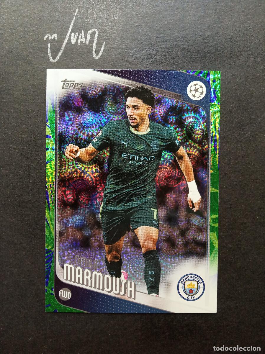 Cromos de f&uacute;tbol: N&ordm; 80 MARMOUSH MANCHESTER CITY ⚽ TOPPS &reg; UCC FLAGSHIP CARNAVAL EDITION 2025 2026 25 26 NUEVO