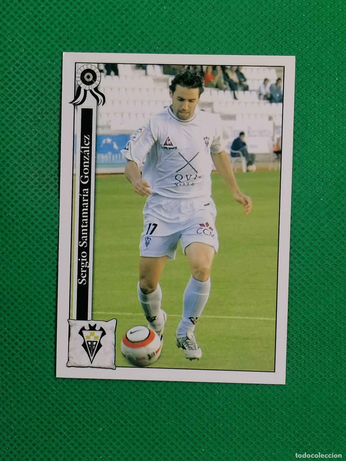 Cromos de f&uacute;tbol: 716 SANTAMARIA ALBACETE ⚽ MUNDICROMO LAS FICHAS DE LA LIGA 05 06 2005 2006 ⚽