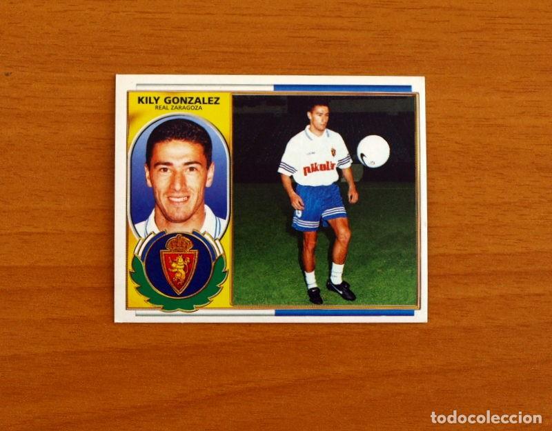 Cromos de f&uacute;tbol: Real Zaragoza - Kily Gonz&aacute;lez - Coloca - Ediciones Este Liga 1996-1997, 96-97 - Nunca Pegado