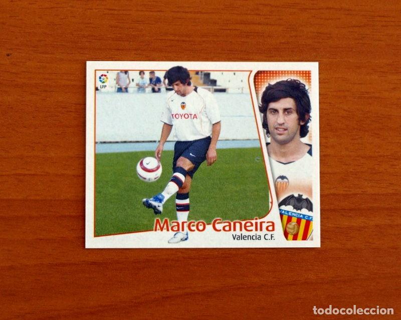 Fu&szlig;ball-Sticker: Valencia - Marco Caneira - Fichaje n&ordm; 20 - Ediciones Este Liga 2004-2005, 04-05 - Nunca Pegado