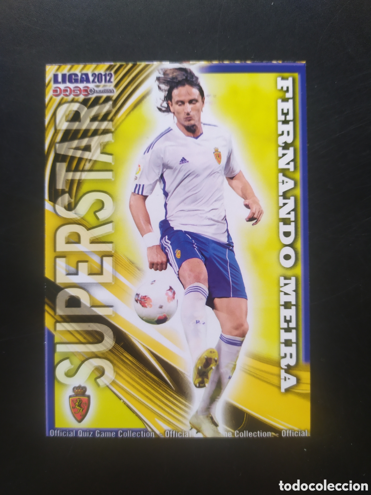 Football Stickers: Mundicromo fichas Liga 2011 2012 11 12 Fernando Meira superstar mate n&deg; 347 Real Zaragoza