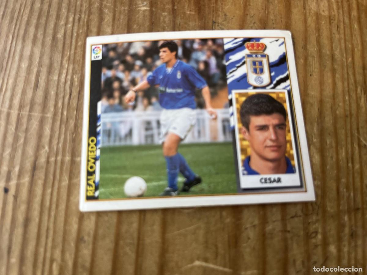 Football Stickers: CROMO SIN PEGAR NUNCA PEGADO ALBUM LIGA ESTE 97 98 1997 1998 REAL OVIEDO CESAR
