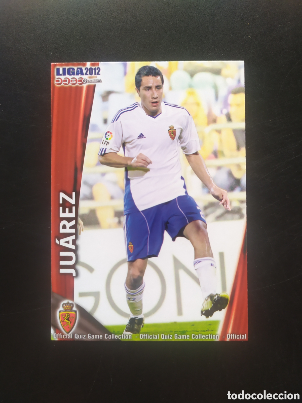 Football Stickers: Mundicromo fichas Liga 2011 2012 11 12 Ju&aacute;rez n&deg; 337 Real Zaragoza