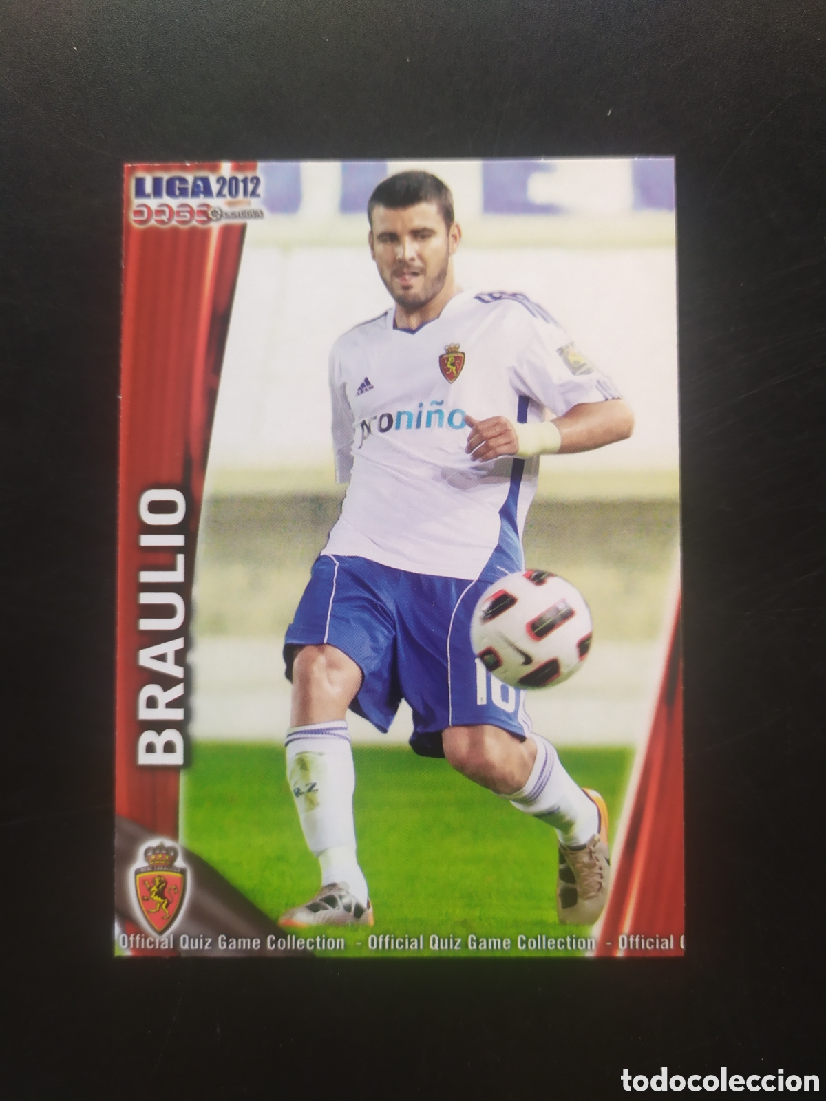 Cromos de f&uacute;tbol: Mundicromo fichas Liga 2011 2012 11 12 Braulio n&deg; 345 Real Zaragoza