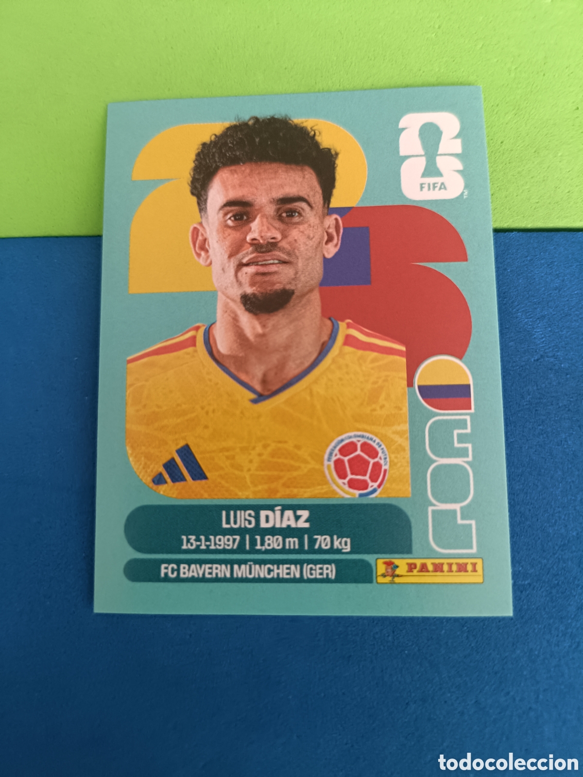Cromos de f&uacute;tbol: Panini Mundial Fifa World cup 2026 26 sticker - COL 20 Luis D&iacute;az