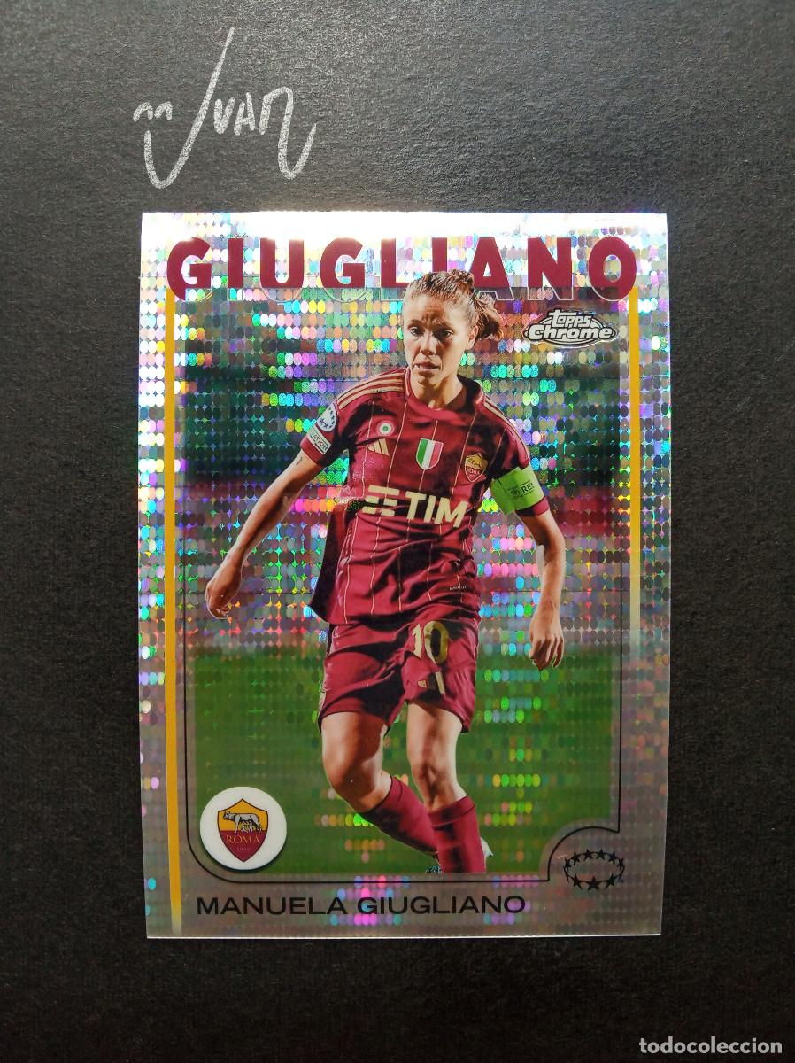 Cromos de f&uacute;tbol: N&ordm; 74 PARALELA PULSAR GIUGLIANO ROMA ITALIA ⚽ TOPPS &reg; CHROME WOMEN CHAMPIONS 2024 2025 24 25 NUEVO