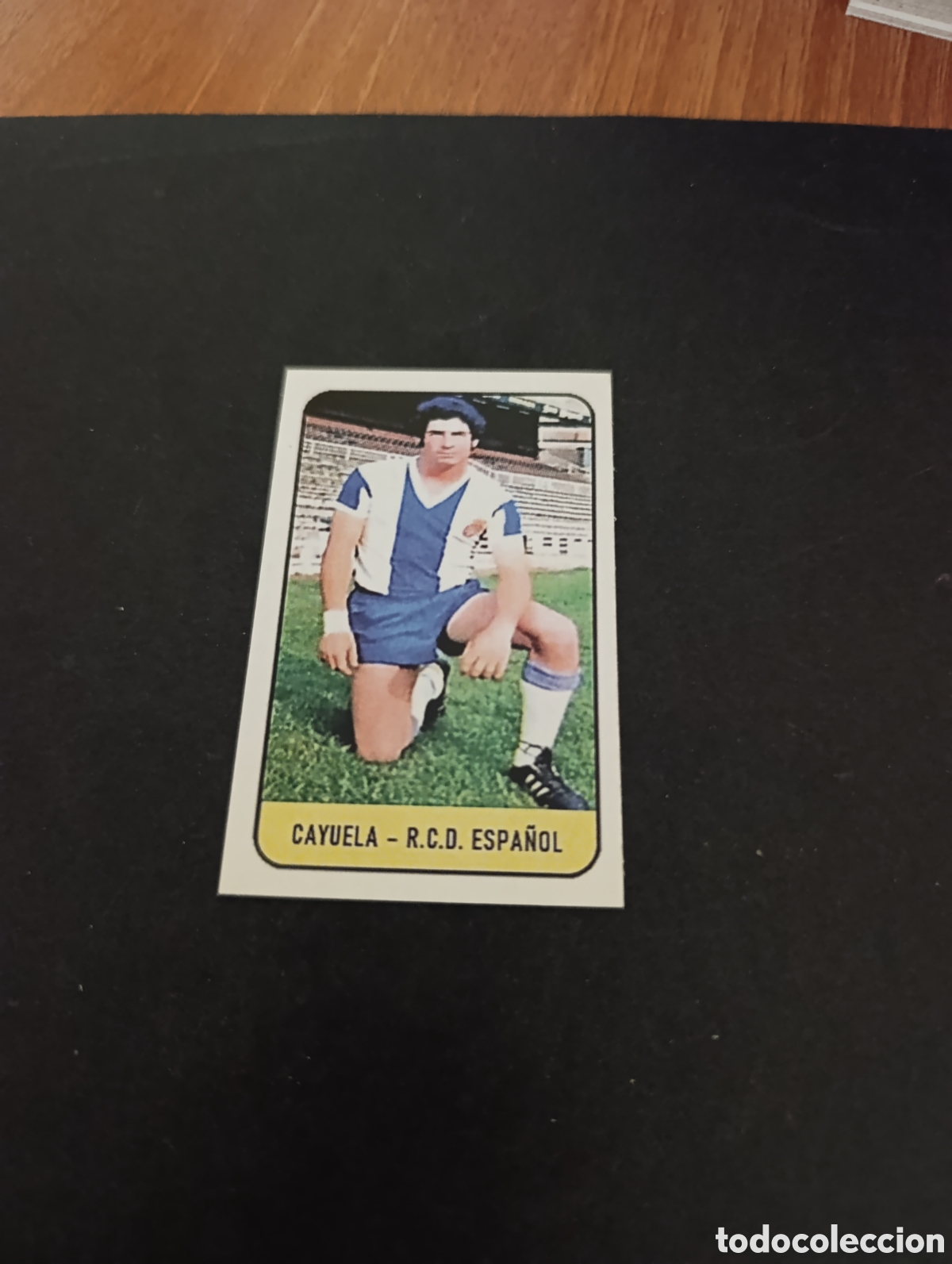 Figurine di Calcio: Cromo Cayuela RCD Espa&ntilde;ol Liga Este 78 79, ampliaci&oacute;n de la colecci&oacute;n.