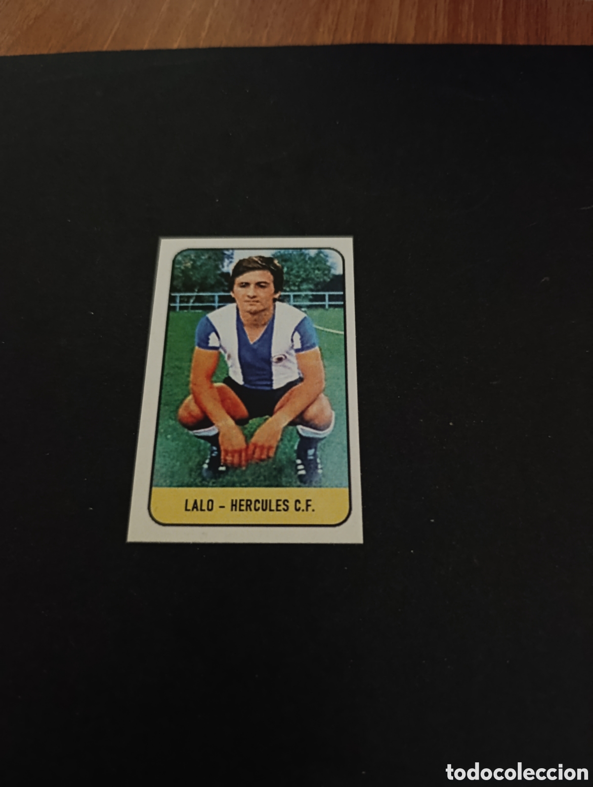 Fu&szlig;ball-Sticker: Cromo Lalo H&eacute;rcules Liga Este 78 79, ampliaci&oacute;n de la colecci&oacute;n.