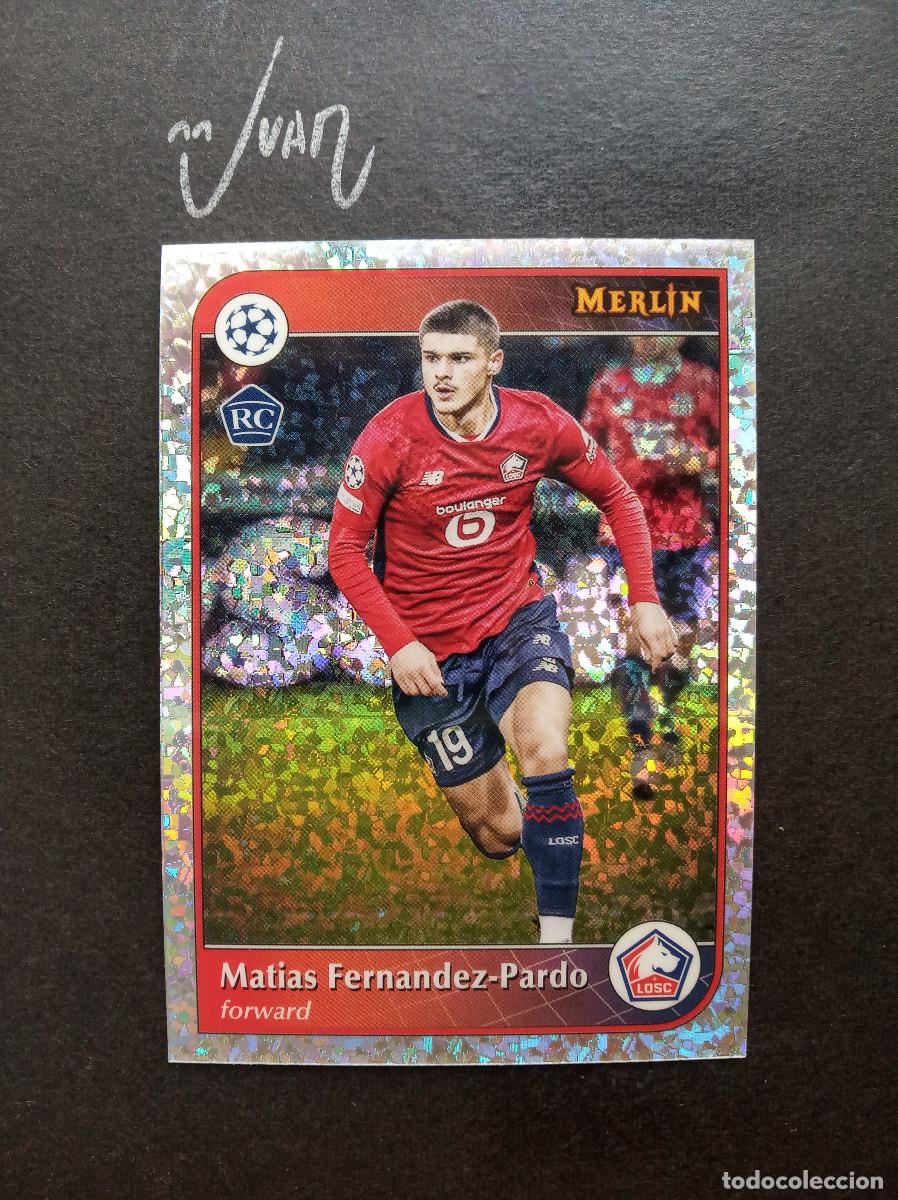 Fu&szlig;ball-Sticker: N&ordm; 103 MINI DIAMOND ROOKIE MATIAS FERNANDEZ PARDO LILLE ⚽ TOPPS &reg; CHROME MERLIN UEFA 2024 2025 24 25