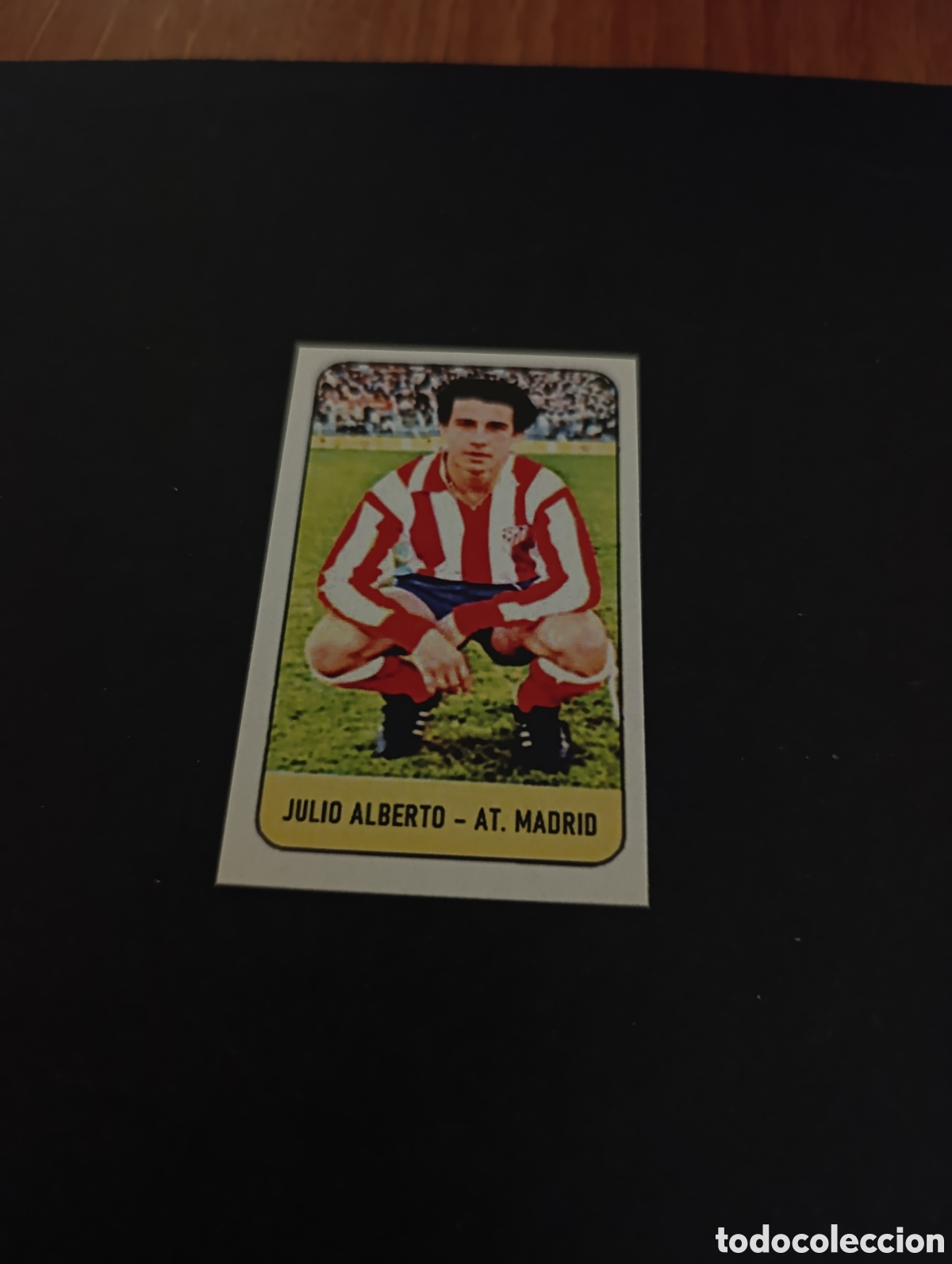 Cromos de f&uacute;tbol: Cromo Julio Alberto Atl&eacute;tico de Madrid Liga Este 78 79, ampliaci&oacute;n de la colecci&oacute;n.