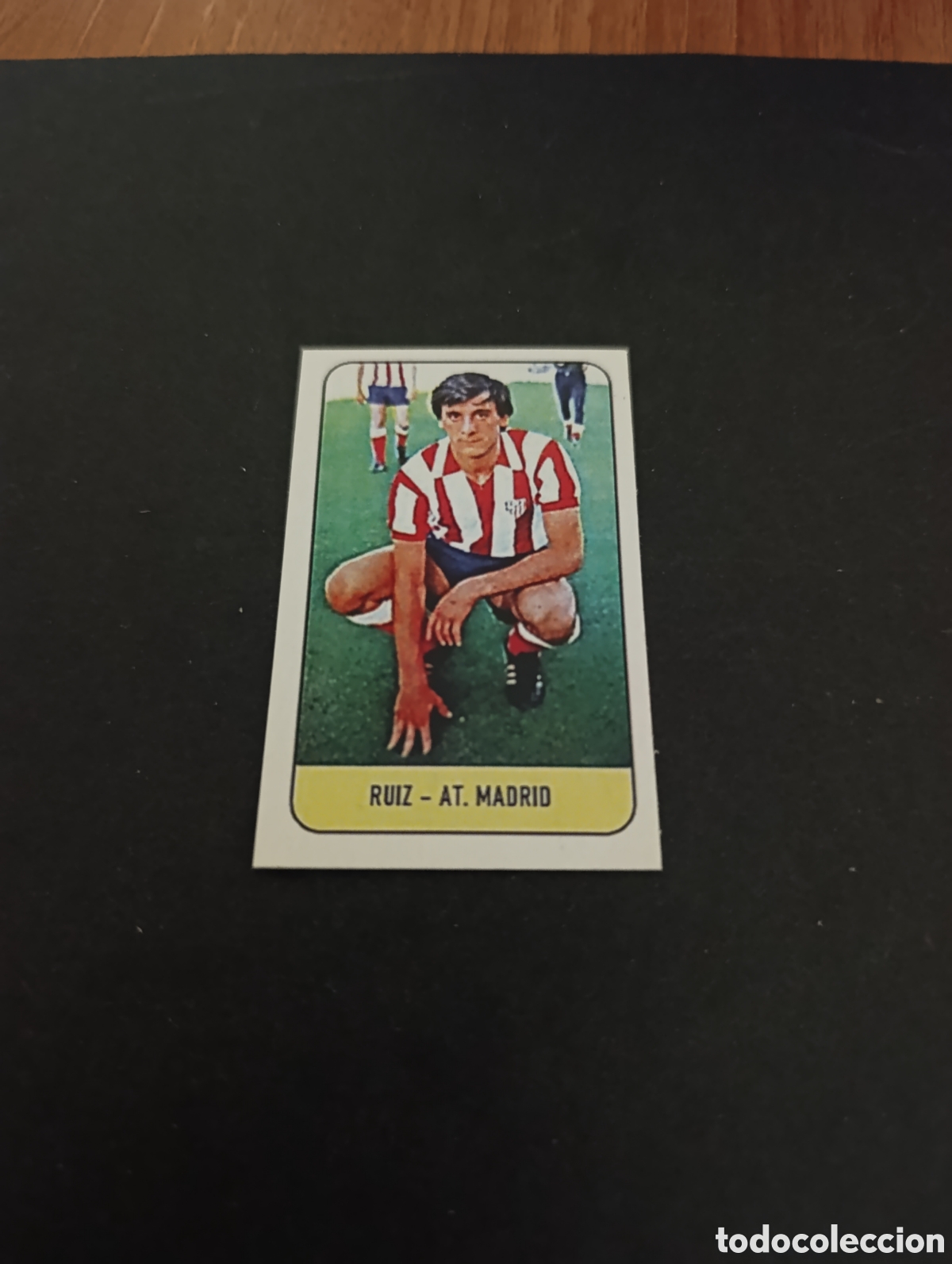Cromos de f&uacute;tbol: Cromo Ru&iacute;z Atl&eacute;tico de Madrid Liga Este 78 79, ampliaci&oacute;n de la colecci&oacute;n.