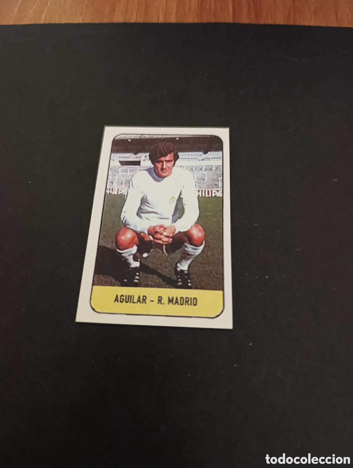 Cromos de f&uacute;tbol: Cromo Aguilar Real Madrid Liga Este 78 79, ampliaci&oacute;n de la colecci&oacute;n.