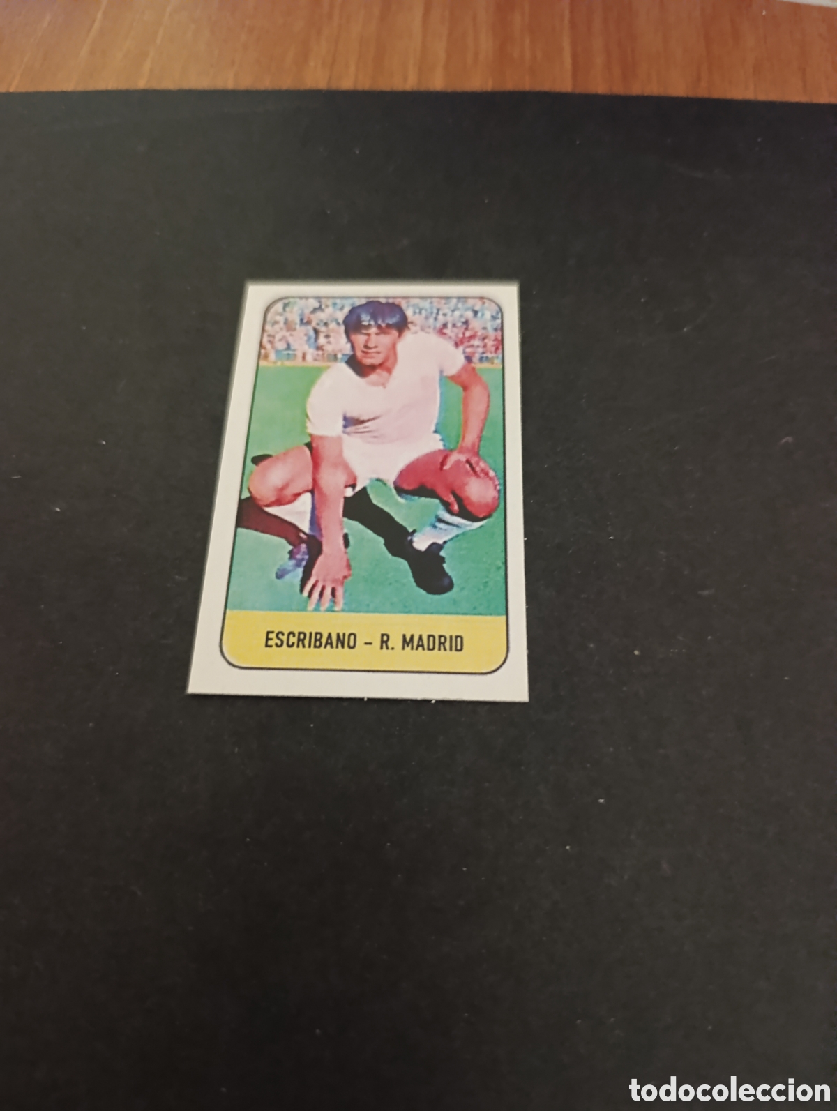 Cromos de f&uacute;tbol: Cromo Escribano Real Madrid Liga Este 78 79, ampliaci&oacute;n de la colecci&oacute;n.