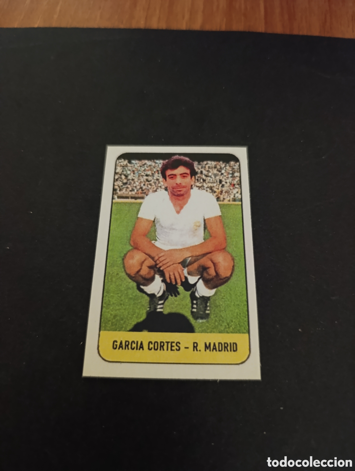Cromos de f&uacute;tbol: Cromo Garc&iacute;a Cort&eacute;s Real Madrid Liga Este 78 79, ampliaci&oacute;n de la colecci&oacute;n.